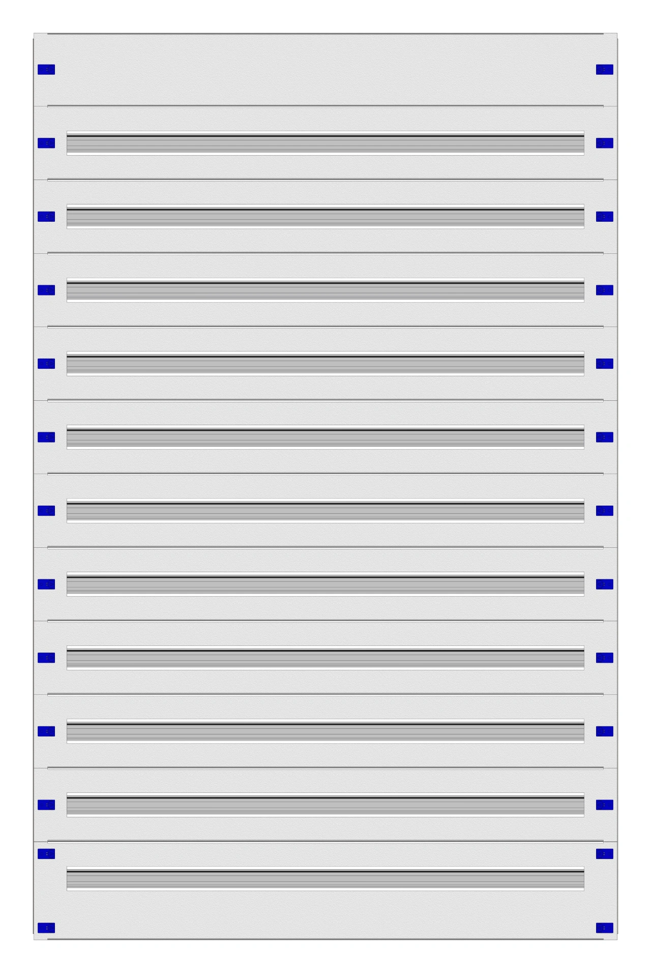 Modular chassis 5-37 for AC KC Enclosures 594MW, 10 x G3