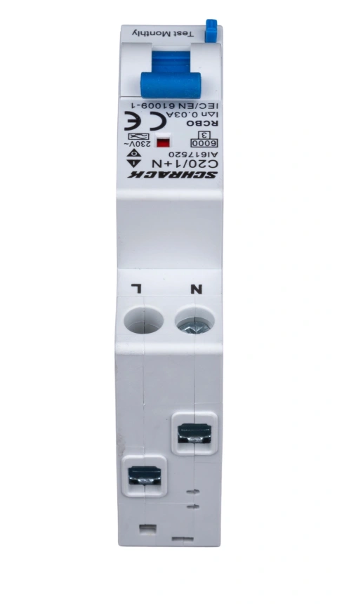 Întreruptor automat+dif., Tip A, C 20/003A,1+N un modul, 6kA_5