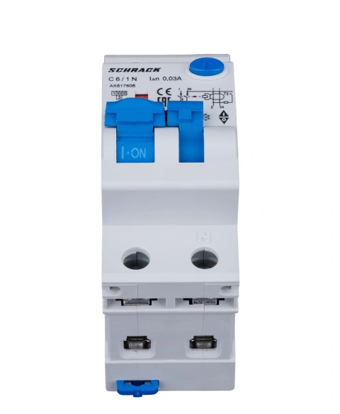 Întreruptor automat+dif.1+N, AMPARO 10kA, C 6A, 30mA, Tip A_1
