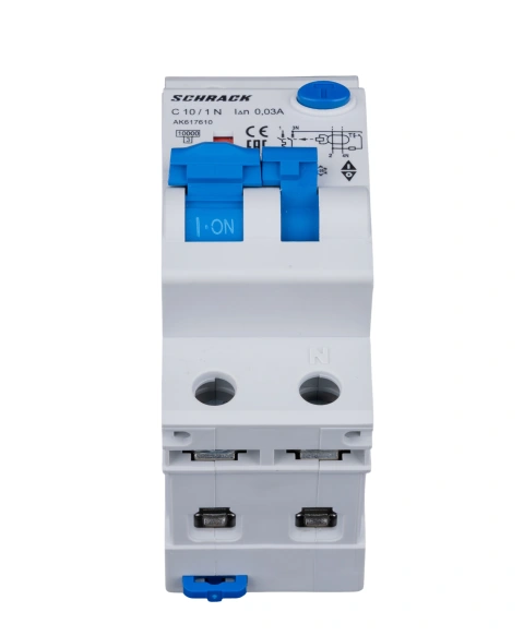 Întreruptor automat+dif.1+N, AMPARO 10kA, C 10A, 30mA, Tip A_1