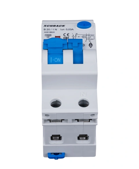 Întreruptor automat+dif.1+N, AMPARO 10kA, B 20A, 30mA, Tip A_1