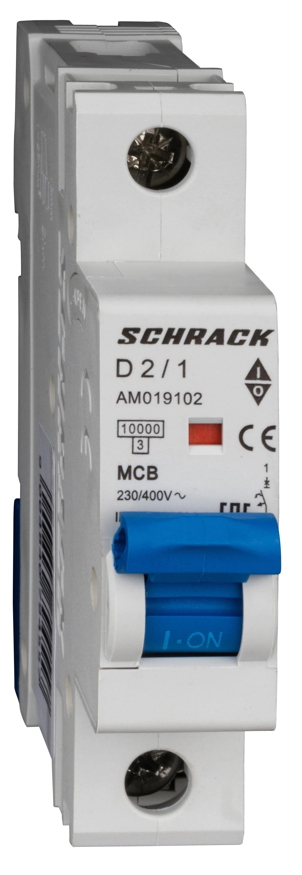 Întreruptor automat modular (MCB) AMPARO 10kA, D 2A, 1 pol
