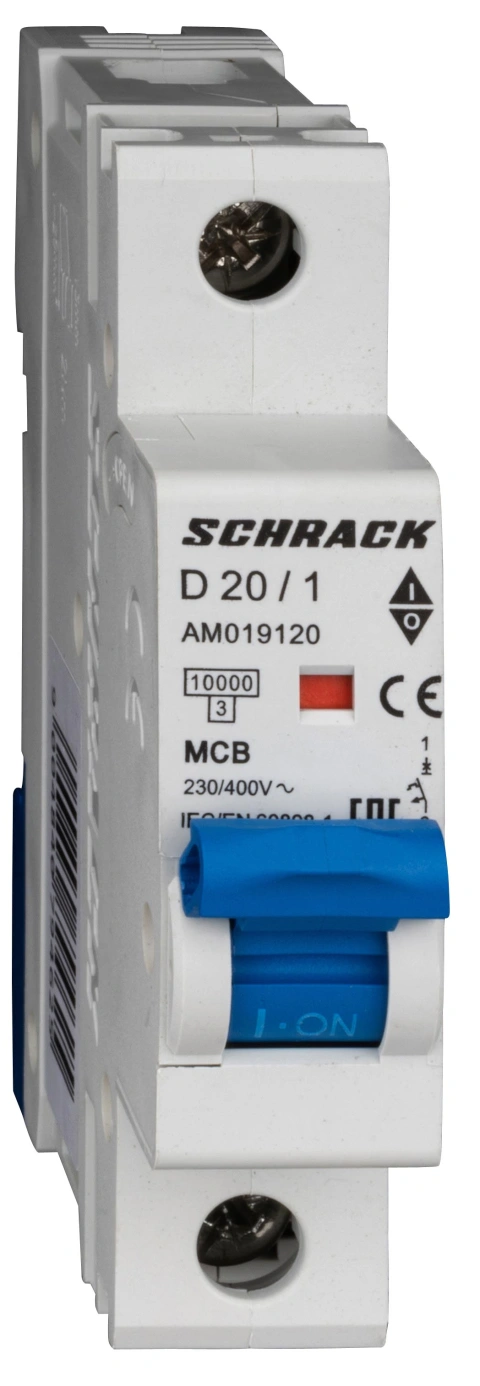 Întreruptor automat modular (MCB) AMPARO 10kA, D 20A, 1 pol