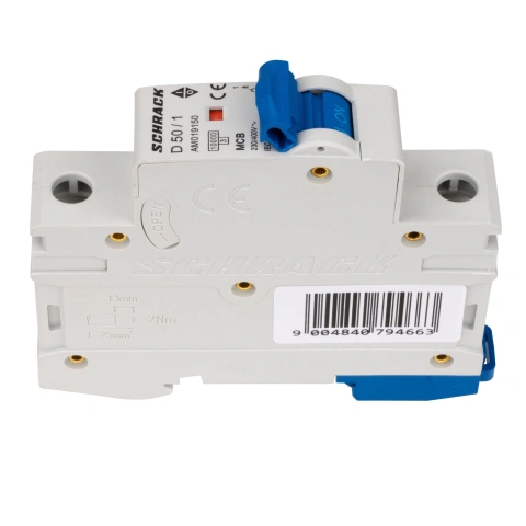 Întreruptor automat modular (MCB) AMPARO 10kA, D 50A, 1 pol_3
