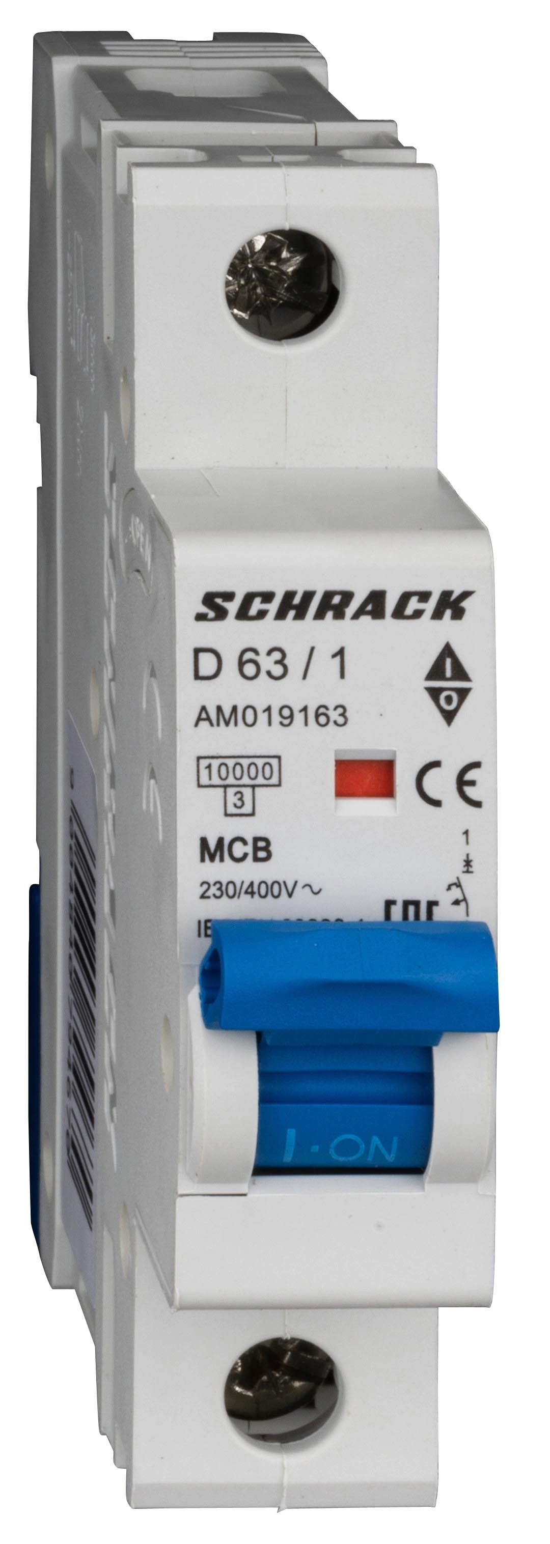 Întreruptor automat modular (MCB) AMPARO 10kA, D 63A, 1 pol