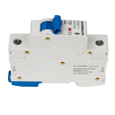 Întreruptor automat modular (MCB) AMPARO 10kA, D 63A, 1 pol_7