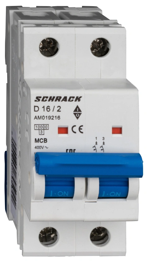 Întreruptor automat modular (MCB) AMPARO 10kA, D 16A, 2 poli