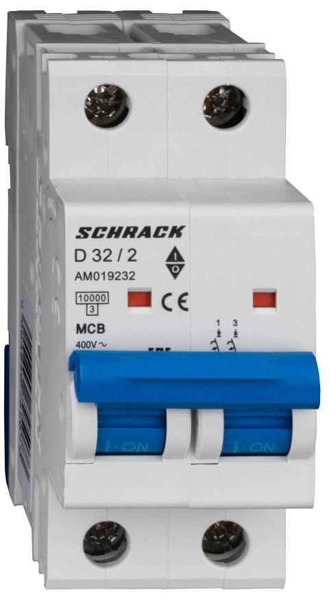 Întreruptor automat modular (MCB) AMPARO 10kA, D 32A, 2 poli