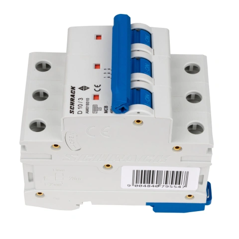 Întreruptor automat modular (MCB) AMPARO 10kA, D 10A, 3 poli_3