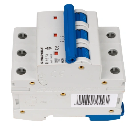 Întreruptor automat modular (MCB) AMPARO 10kA, D 16A, 3 poli_3