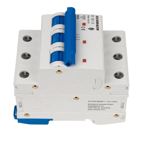 Întreruptor automat modular (MCB) AMPARO 10kA, D 16A, 3 poli_7