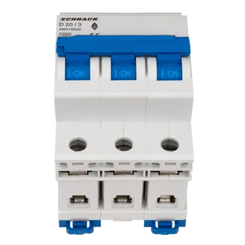 Întreruptor automat modular (MCB) AMPARO 10kA, D 20A, 3 poli_1
