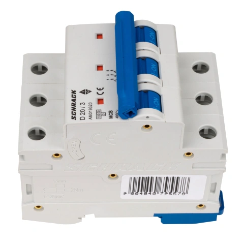 Întreruptor automat modular (MCB) AMPARO 10kA, D 20A, 3 poli_2