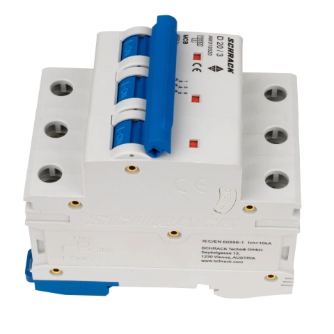 Întreruptor automat modular (MCB) AMPARO 10kA, D 20A, 3 poli_6