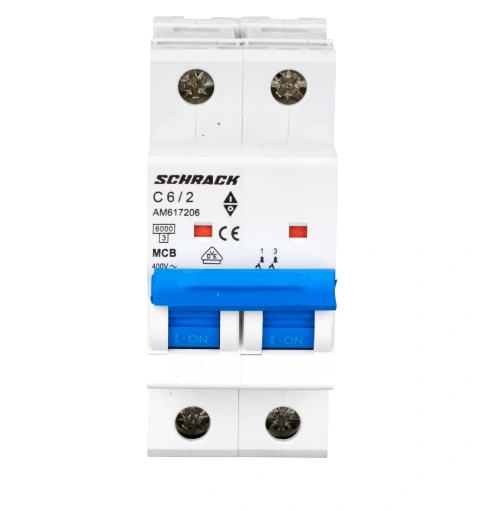 Întreruptor automat modular (MCB) AMPARO 6kA, C 6A, 2-poli_1