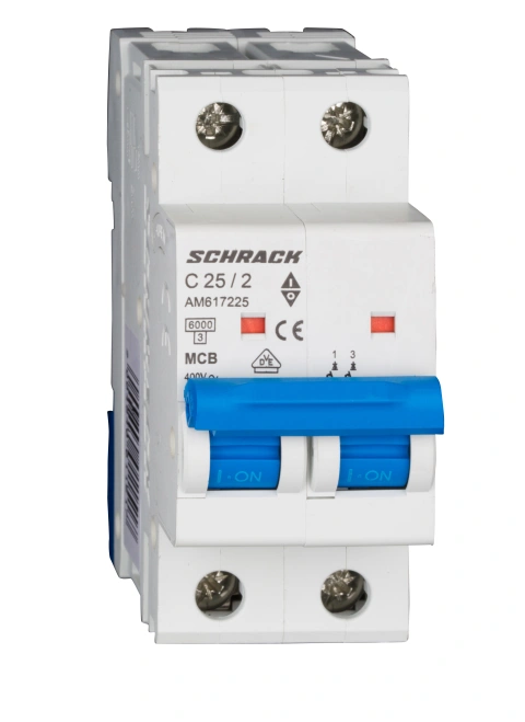 Întreruptor automat modular (MCB) AMPARO 6kA, C 25A, 2-poli
