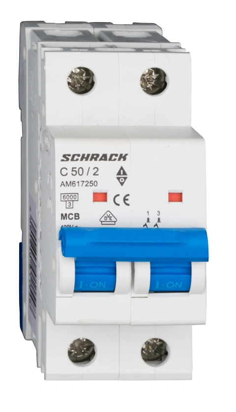 Întreruptor automat modular (MCB) AMPARO 6kA, C 50A, 2-poli