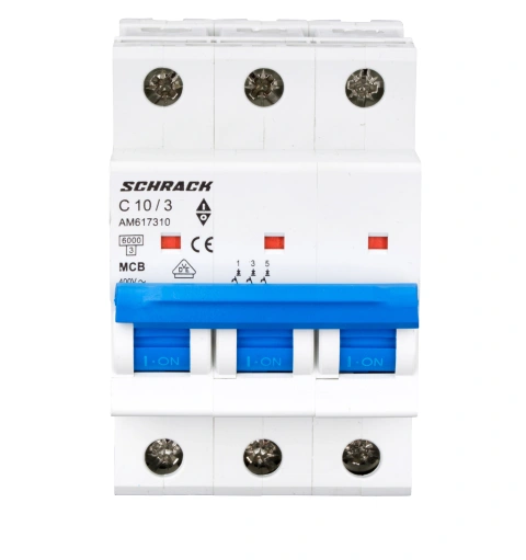 Întreruptor automat modular (MCB) AMPARO 6kA, C 10A, 3-poli_1