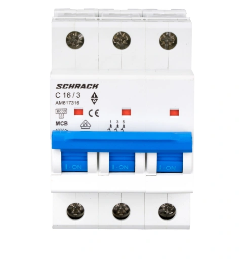 Întreruptor automat modular (MCB) AMPARO 6kA, C 16A, 3-poli_1