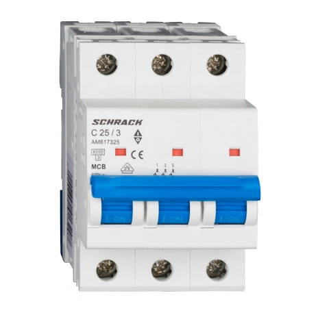 Întreruptor automat modular (MCB) AMPARO 6kA, C 25A, 3-poli