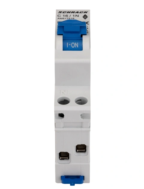 Întreruptor automat modular, AMPARO 6kA, C 16A, 1P+N, 1UH_1