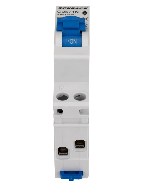 Întreruptor automat modular, AMPARO 6kA, C 25A, 1P+N, 1UH_1