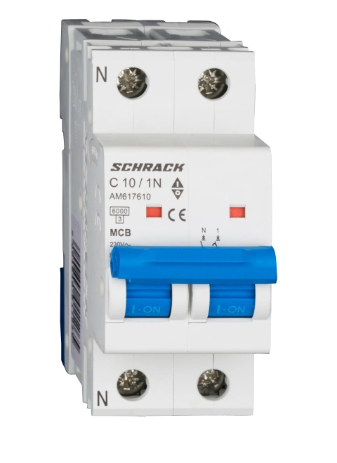 Întreruptor automat modular (MCB) AMPARO 6kA, C 10A, 1P+N