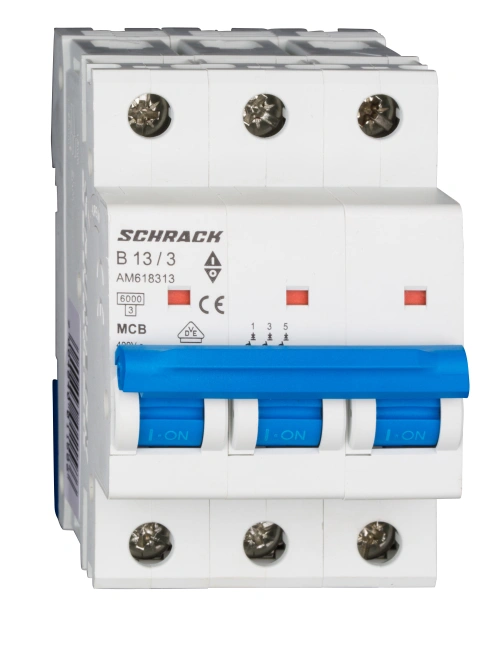 Întreruptor automat modular (MCB) AMPARO 6kA, B 13A, 3-poli