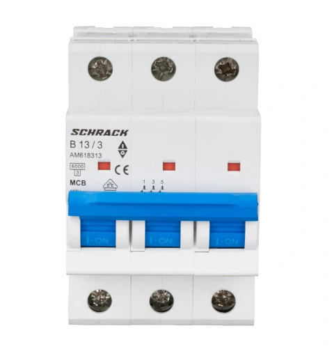 Întreruptor automat modular (MCB) AMPARO 6kA, B 13A, 3-poli_1