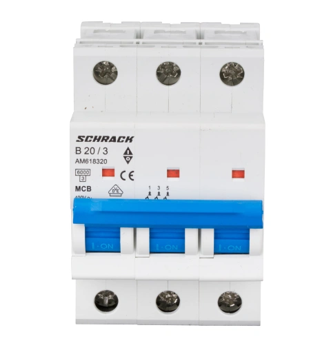 Întreruptor automat modular (MCB) AMPARO 6kA, B 20A, 3-poli_1