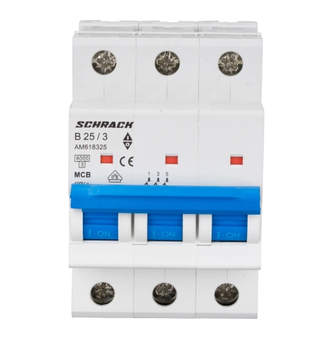Întreruptor automat modular (MCB) AMPARO 6kA, B 25A, 3-poli_1