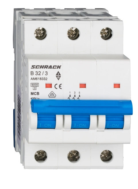 Întreruptor automat modular (MCB) AMPARO 6kA, B 32A, 3-poli