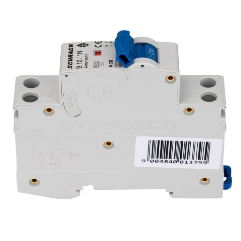 Întreruptor automat modular AMPARO, 6kA, B 10A, 1P+N, 1UH_3