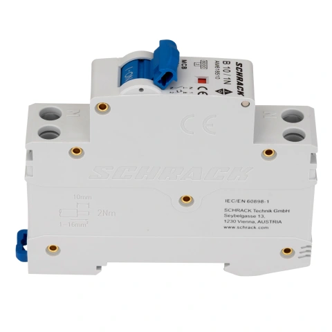 Întreruptor automat modular AMPARO, 6kA, B 10A, 1P+N, 1UH_7