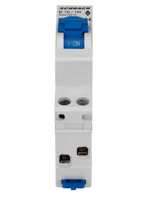 Întreruptor automat modular AMPARO, 6kA, B 16A, 1P+N, 1UH_1