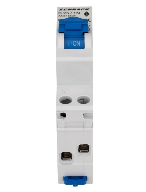 Întreruptor automat modular AMPARO, 6kA, B 25A, 1P+N, 1UH_1