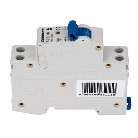 Întreruptor automat modular AMPARO, 6kA, B 25A, 1P+N, 1UH_3
