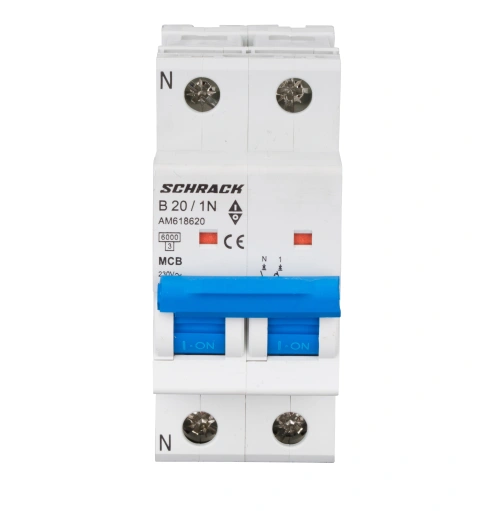 Întreruptor automat modular (MCB) AMPARO 6kA, B 20A, 1P+N_1