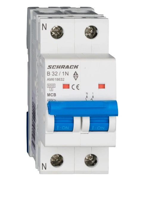Întreruptor automat modular (MCB) AMPARO 6kA, B 32A, 1P+N