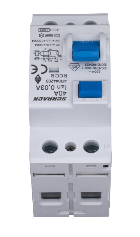 Residual Current Circuit Breaker 10kA, 40A, 2-pole, 30mA, F_3