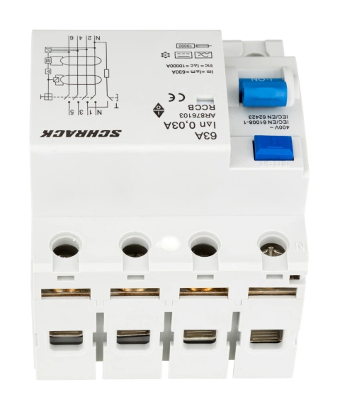 Întreruptor diferenţial AMPARO 10kA, 63A, 4p , 30mA, tip B_5