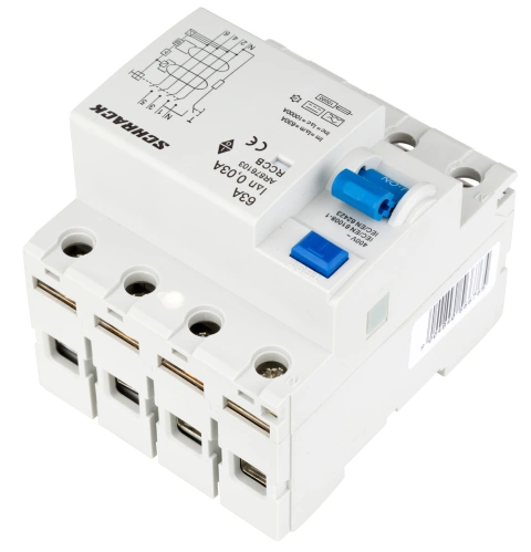 Întreruptor diferenţial AMPARO 10kA, 63A, 4p , 30mA, tip B_6