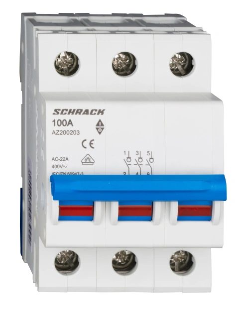 Comutator principal modular 100A, 3-poli