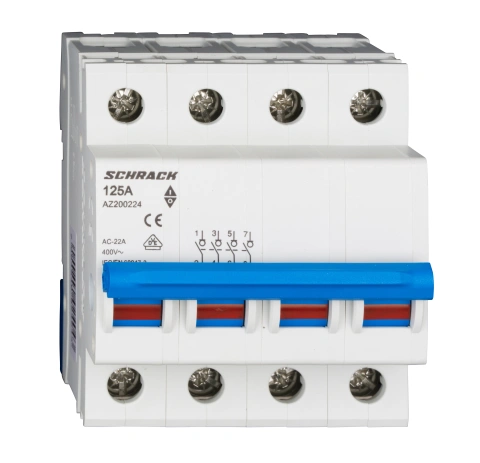 Comutator principal modular 125A, 4-poli