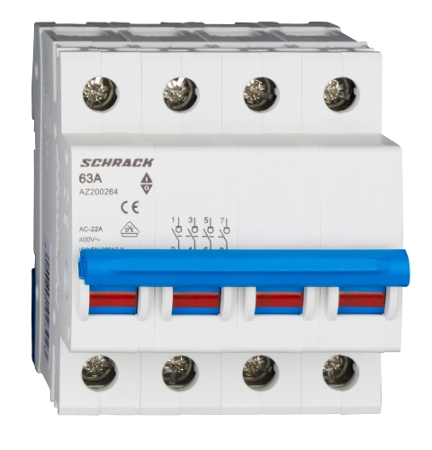 Comutator principal modular 63A, 4-poli