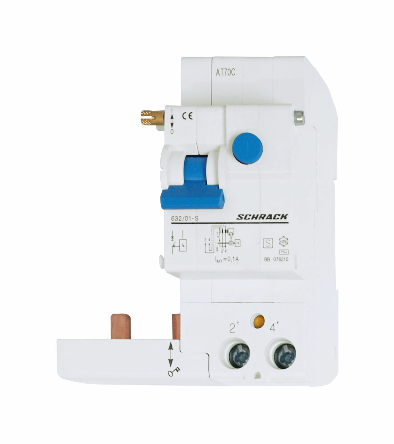 Bloc protectie dif. clipsabila 63A, 2poli 100mA tip S, AC
