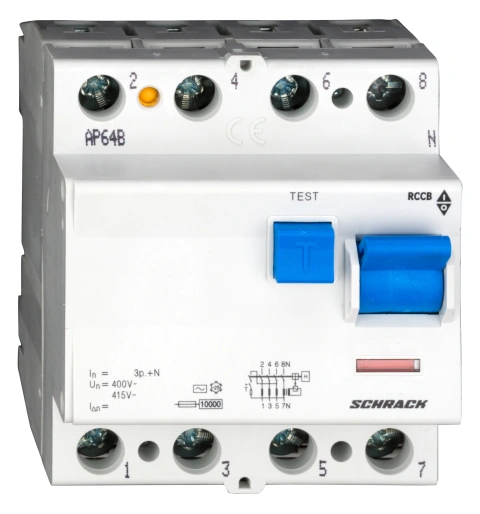 Intreruptor diferential 63A 4poli 500mA