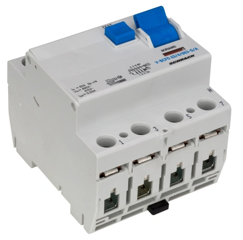 Residual current circuit breaker 63A, 4-p, 30mA, type A,G,V_7