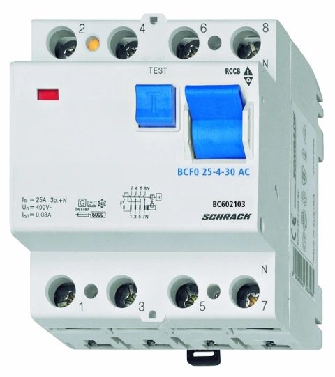Intreruptor diferential 25A 4poli 100mA