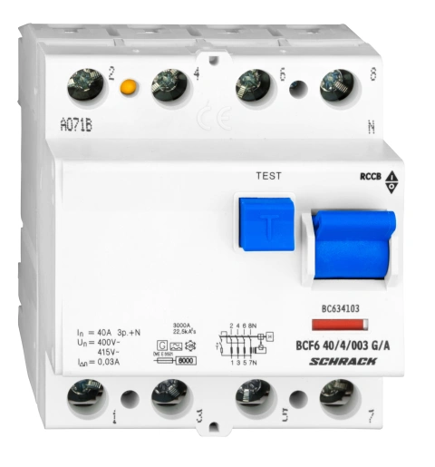 Intreruptor diferential 6kA 40A, 4 p, 30mA, G tip. A